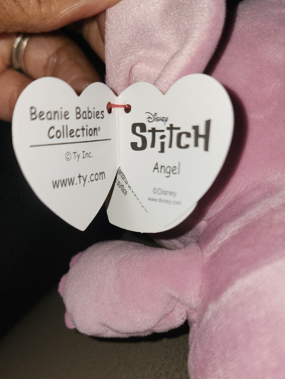 Ty Pink Pastel Angel Pink Stitch Character Plush - Picture 3 of 5